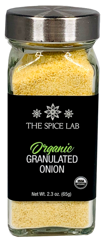 THE SPICE LAB Organic Granulated Onion, (Glass Jar), USA, 6*2.3oz #620332