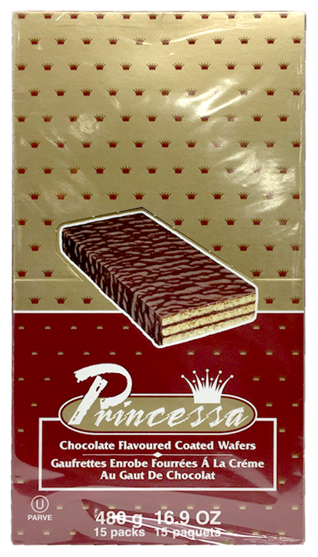 PRINCESSA Wafers Chocolate Israel 16.9oz