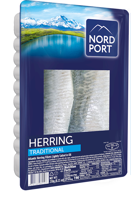 NORD PORT ATLANTIC HERRING FILLETS 230GR TRADITIONAL /14 #np4728