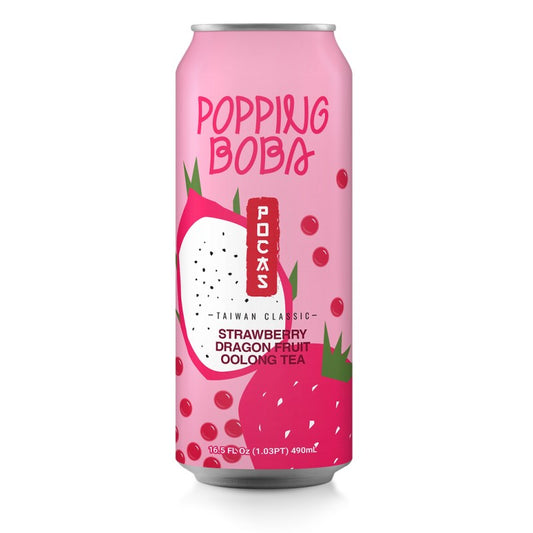 POCAS POPPING BB STRAWBERRY DRAGON F/OOLONG T/DRINK 24x16.5oz #692900