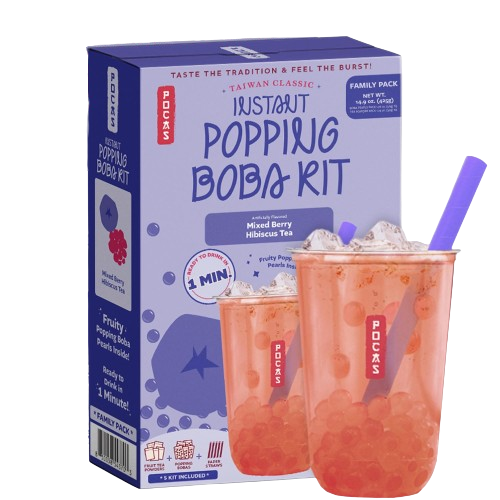 POCAS POPPING BOBA DIY KIT MIXED BERRY HIBISCUS TEA 8 x 5pk #543697