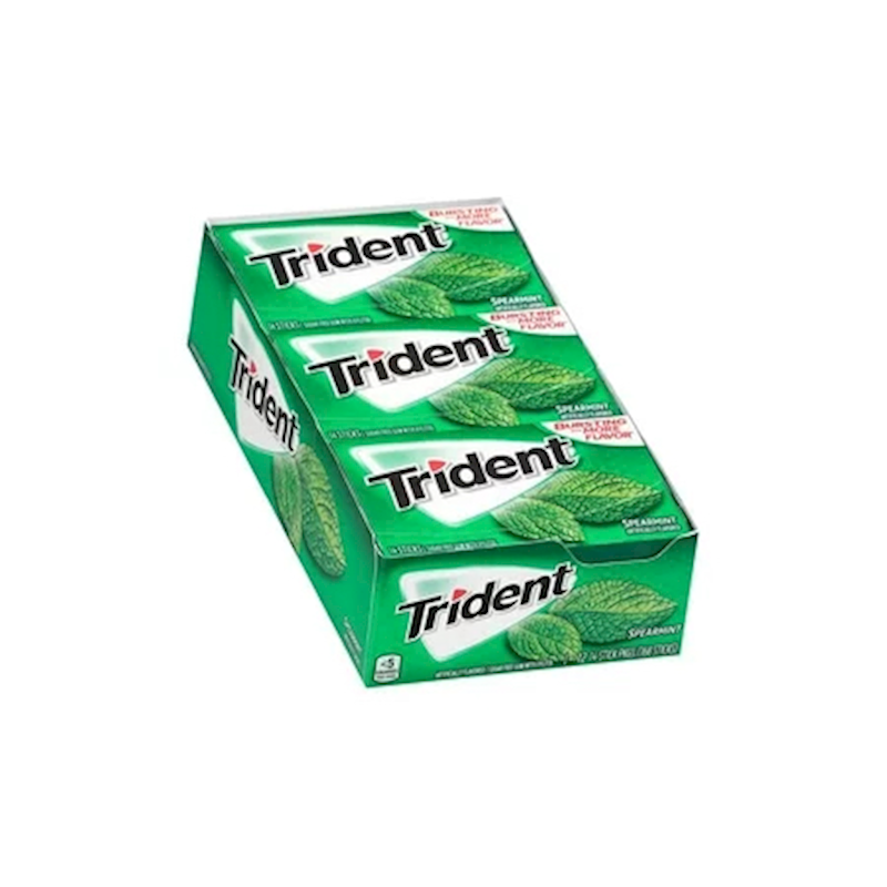 TRIDENT VALUE PACK SPEARMINT 12 COUNT #1106