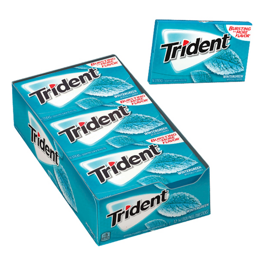 TRIDENT VALUE PACK WINTERGREEN 12count #1161