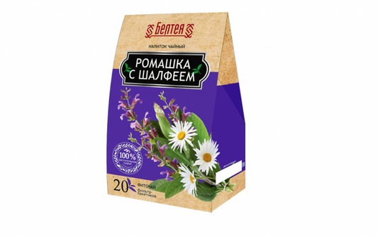 Beltea Tea drink "Phytotea Chamomile with salvia"(Romashka and Shalfey) 20 f/p of 1.0g /10 #3